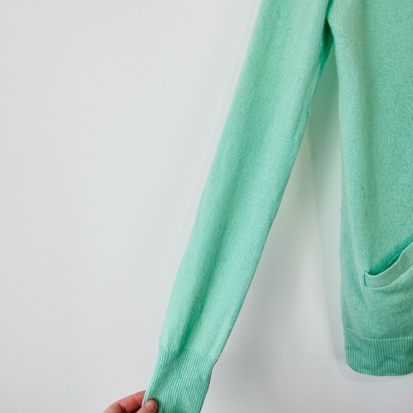 Equipment Turquoise Blue 100% Cashmere Knit Relaxed Fit Cardigan UK XS - Picture 6 of 11